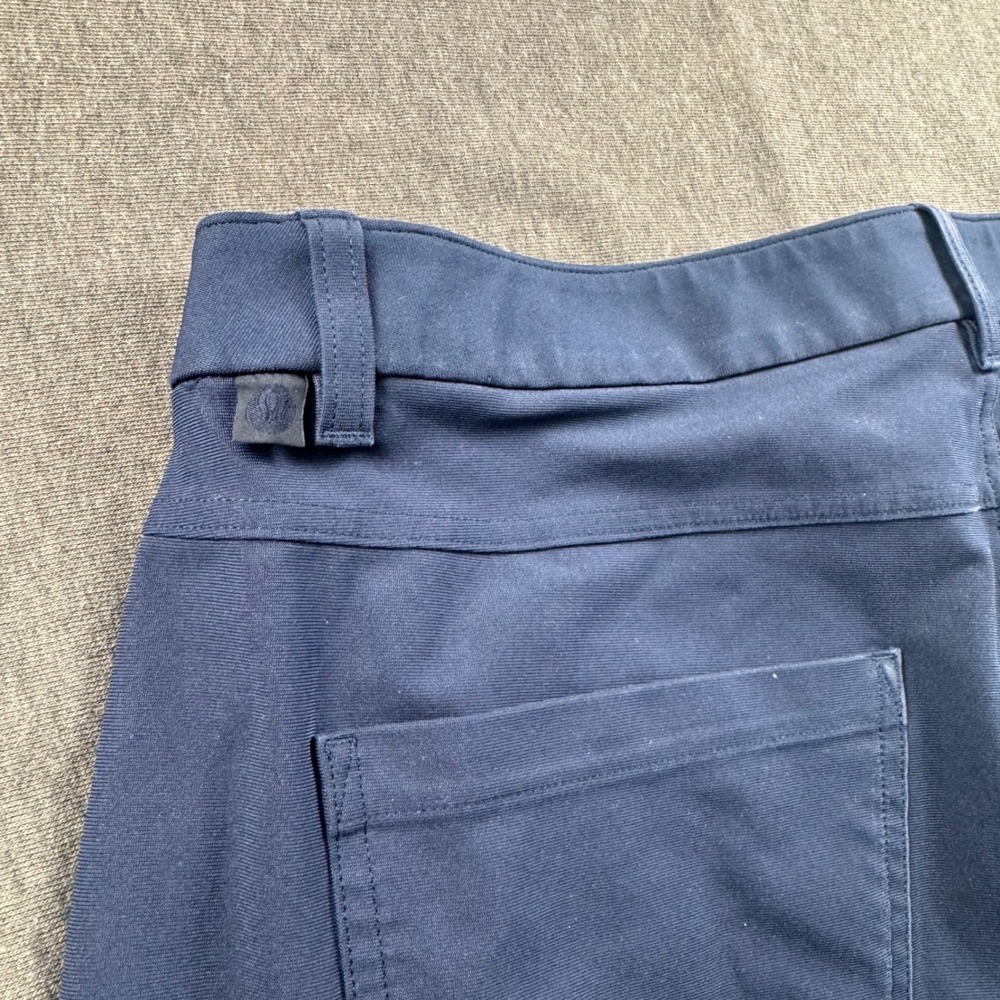 Lululemon ABC Pant Classic Navy Blue Mens 5 Pocket Stretch Trousers 39x30